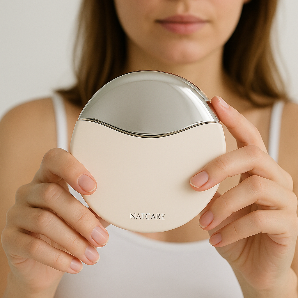 Masajeador facial eléctrico con radiofrcuencia Ruby de Natcare