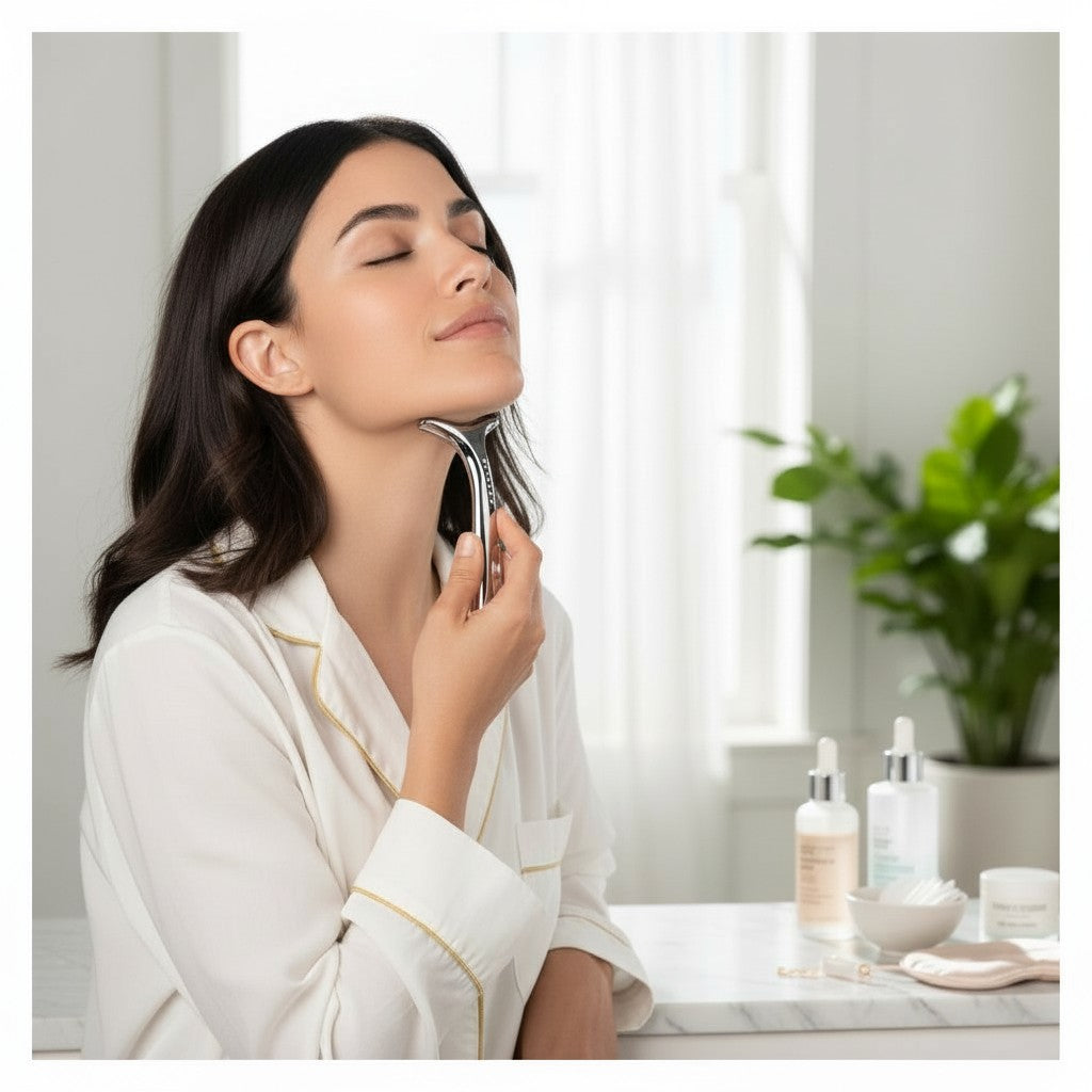 Mica neck and décolleté massager 